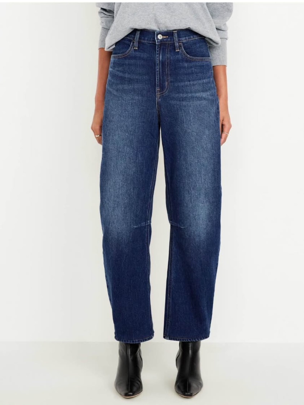 Old Navy WOW High waisted Barrel Ankle Jeans - Picture 2 of 3